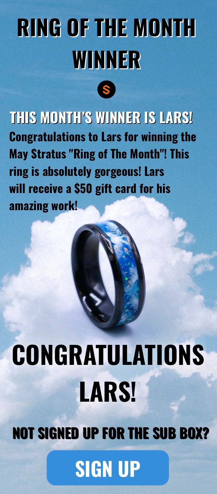 Annonce des Gewinner: Ring of the month