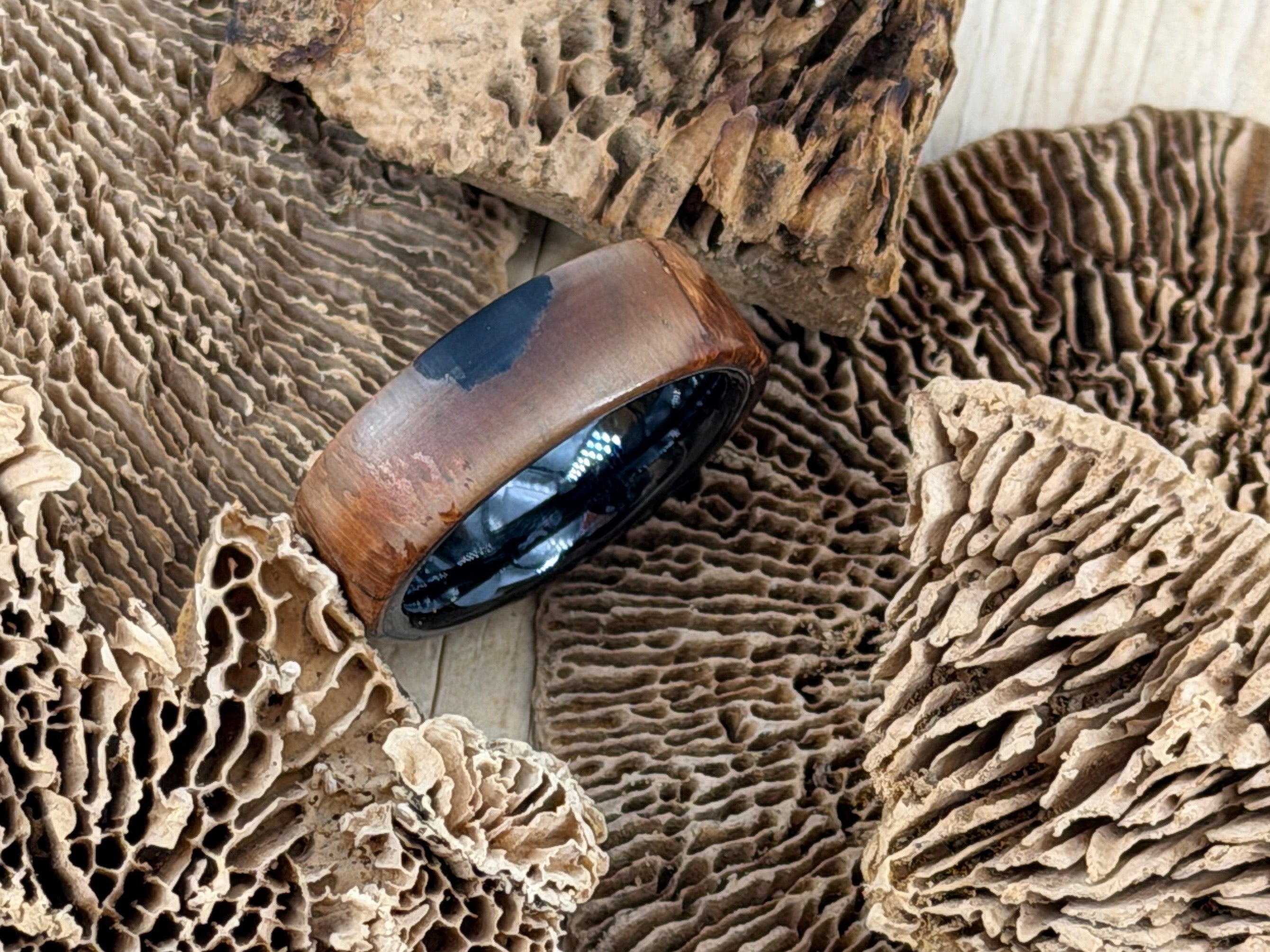 Relic of Ice Age – handgefertigter Kunstring aus Mammutelfenbein von Artinrings